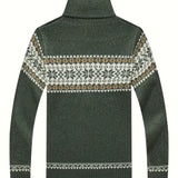 Dariusz | Elegancki rozpinany sweter z dzianiny
