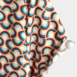 Protazy | Letnia koszula retro w geometryczne okręgi