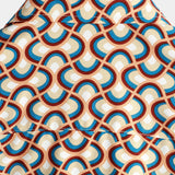 Protazy | Letnia koszula retro w geometryczne okręgi