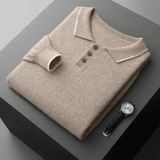 Gustaw | Kaszmirowy sweter polo