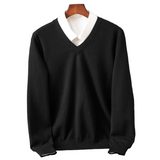Stefan | Elegancki sweter z dekoltem w serek