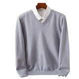 Stefan | Elegancki sweter z dekoltem w serek