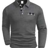Czesław | Sweter polo w jodełkę