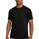 Maksymilian | Czarny T-shirt slim fit z bawełny merceryzowanej