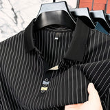 Marek | Elegancka koszulka polo w paski