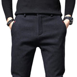 Gaweł | Spodnie slim fit z bawełną