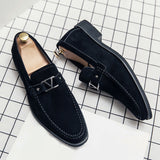 Erazm | Eleganckie zamszowe loafersy