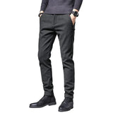 Gaweł | Spodnie slim fit z bawełną