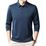 Robert | Elegancka koszulka polo z długim rękawem