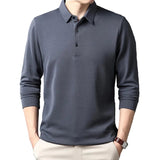 Robert | Elegancka koszulka polo z długim rękawem