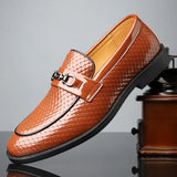 Celestyn | Skórzane loafersy