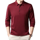 Robert | Elegancka koszulka polo z długim rękawem
