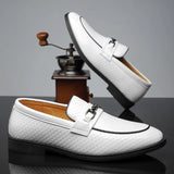 Celestyn | Skórzane loafersy