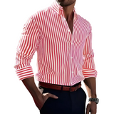 Rajmund | Elegancka koszula w pionowe paski
