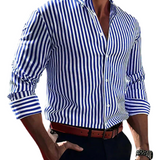 Rajmund | Elegancka koszula w pionowe paski